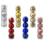 BOLA NAVIDEÑA SURTIDA 6CM X4