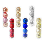 BOLA NAVIDEÑA ESTAMPADA SURTIDA  X4...6C