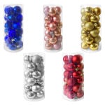 BOLA NAVIDEÑA SURTIDA 4CM X24