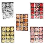 BOLA NAVIDEÑA SURTIDA 6CM X12