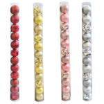 BOLA NAVIDEÑA SURTIDA 8CM X12