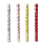 BOLA NAVIDEÑA SURTIDA 6CM X12