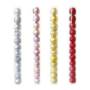 BOLA NAVIDEÑA SURTIDA 6CM X12