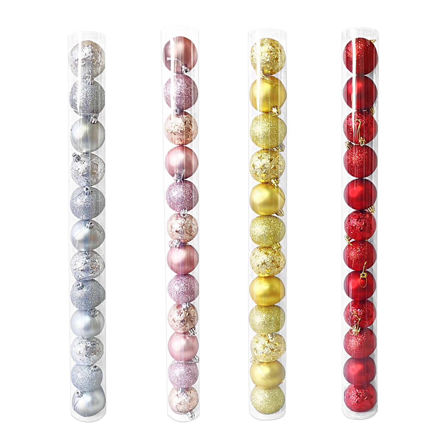 BOLA NAVIDEÑA SURTIDA 6CM X12