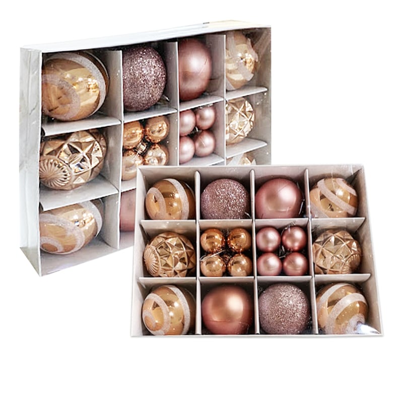 BOLA NAVIDEÑA PALO ROSA 6/3CM X26