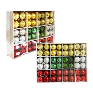 BOLA NAVIDEÑA D-P-R-V 3CM X96