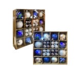 BOLA NAVIDEÑA SURTIDA 6/3CM X44