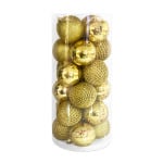 BOLA NAVIDEÑA DORADA 7CM X24