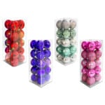 BOLA NAVIDEÑA SURTIDA 6CM X20