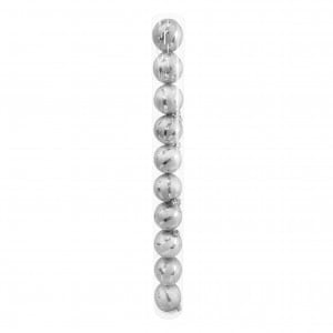 BOLA NAVIDEÑA PLATEADA 6CM X10