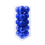 BOLA NAVIDEÑA AZUL 6CM X20