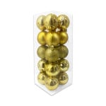 BOLA NAVIDEÑA DORADA 6CM X20