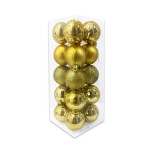BOLA NAVIDEÑA DORADA 6CM X20