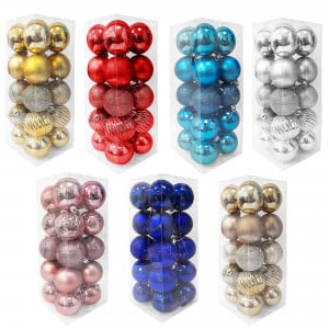 BOLA NAVIDEÑA SURTIDA 6CM X20