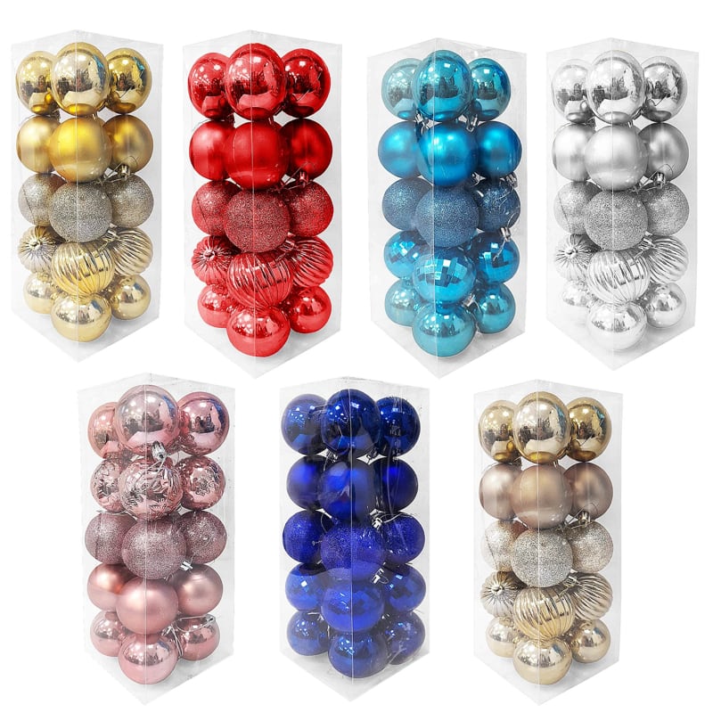 BOLA NAVIDEÑA SURTIDA 6CM X20
