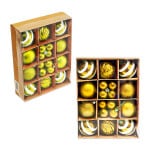 BOLA NAVIDEÑA DORADA 6/3CM X26