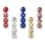 BOLA NAVIDEÑA ESTAMPADA X4 SURTIDA...5C