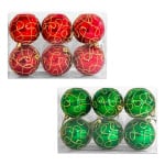 BOLA NAVIDEÑA SURTIDA 8CM X6