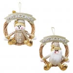 ADORNO CON MUÑECO NAVIDEÑO