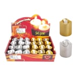 VELA NAVIDEÑA PQ DORADA Y PLATEADA (CJX24)