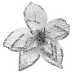 FLOR NAVIDEÑA PLATEADA(BDJX72)