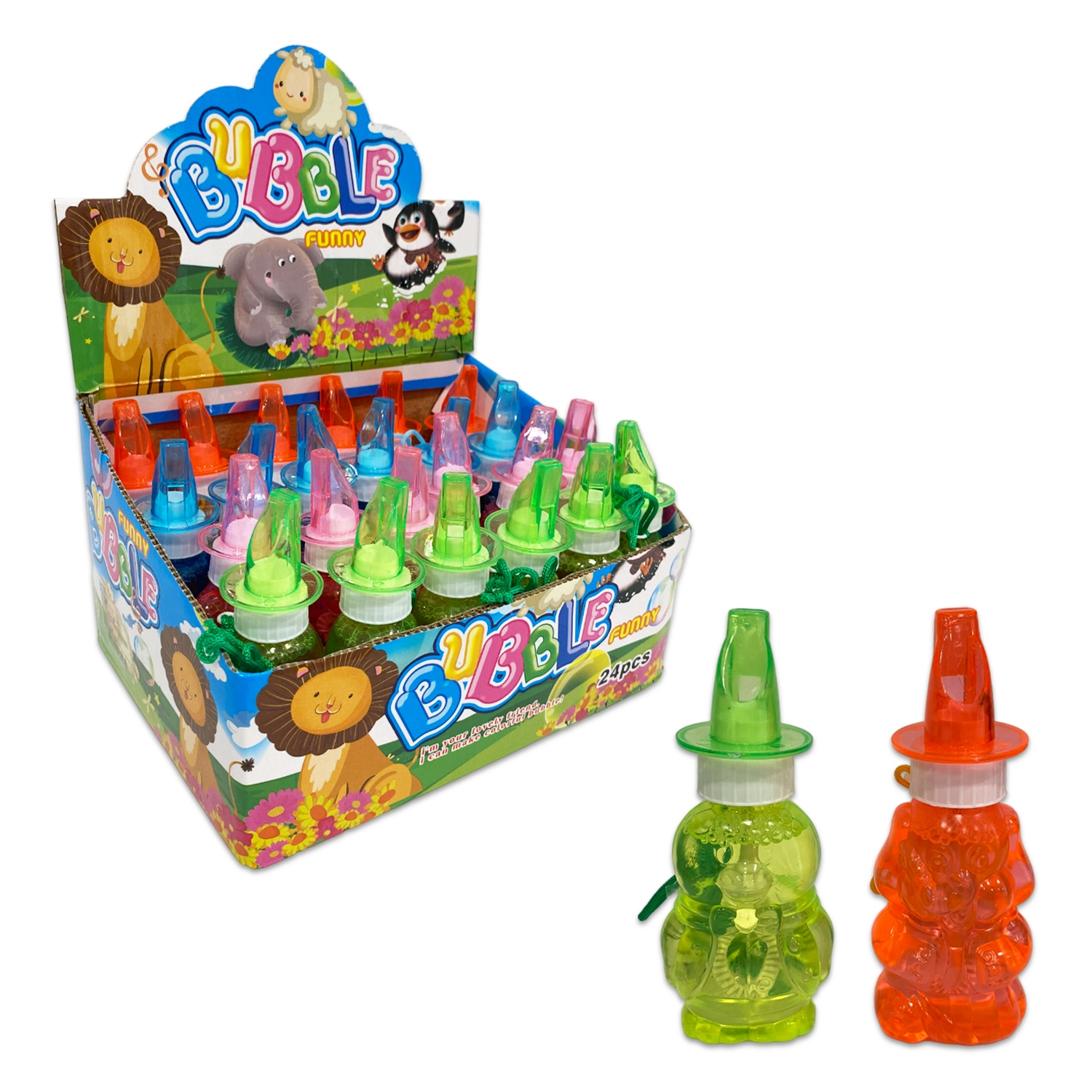 BURBUJERO PITO ANIMALES EN BOLSA (CJX24)