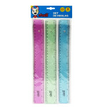 REGLA CON BISEL 30CM *3PCS