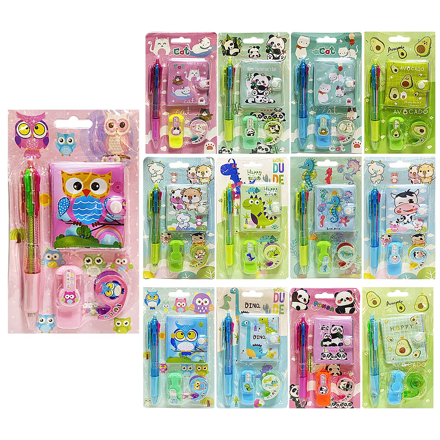 SET ESCOLAR X4 PIEZAS ENCARTONADO (PQTX18)