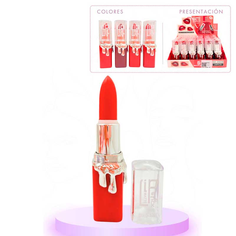 CAJA LABIAL MATTE IMAN OF NOBLE*24pcs 8565B