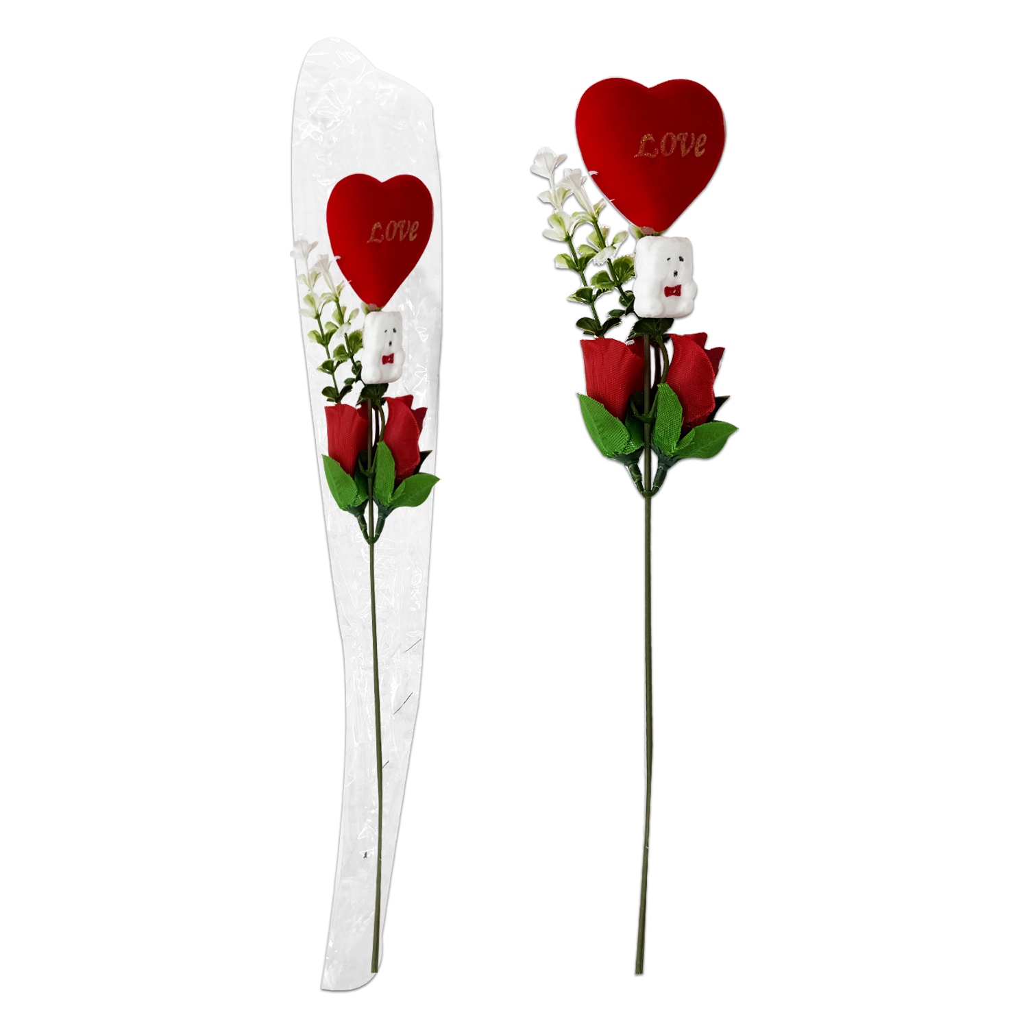 CORAZON CON ROSA EN BOLSA (PATX12):