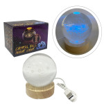 ESFERA DE CRISTAL CON LUZ MULTICOLOR 8CM
