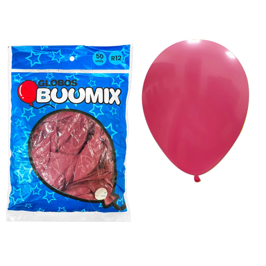 GLOBO DE LATEX FUSION ROSA INTENSO R12X50