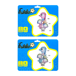 KIT GLOBO CABALLITO DE MAR X6.