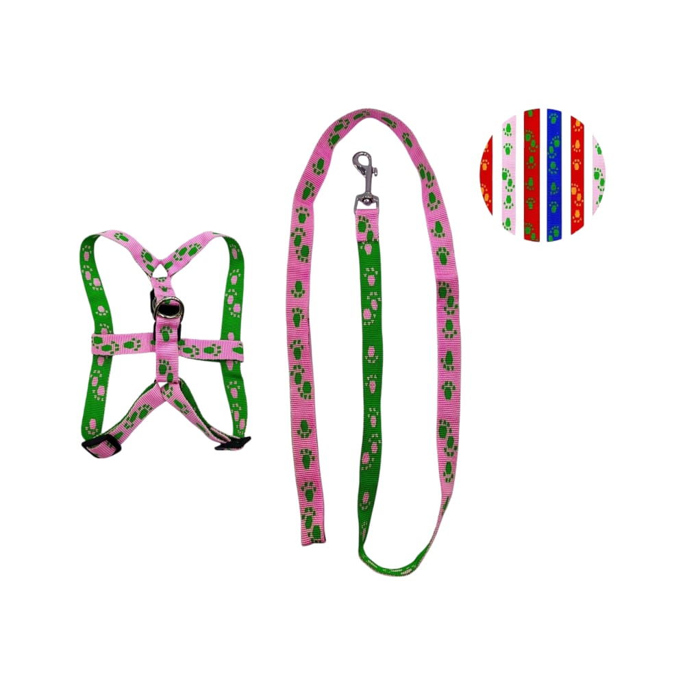 LASO COLLAR MASCOTA GD ESTAMPADO HUELLAS BMR-2484-1 (PQTX12)