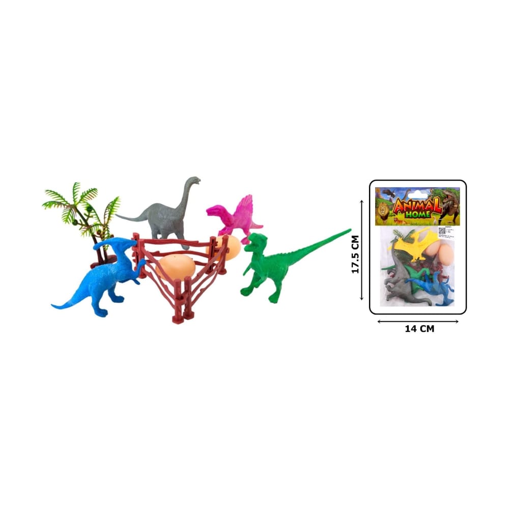 DINOSAURIO PQ BOLSA COLORES X4 1314A-2