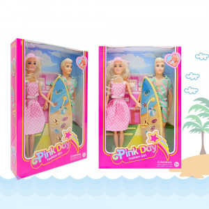 MUÑECA+MUÑECO EN CAJA PLAYEROS HS-053A