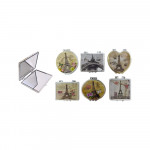 ESPEJO FIGURAS ESTAMPADO TORRE PARIS DK-1637/42