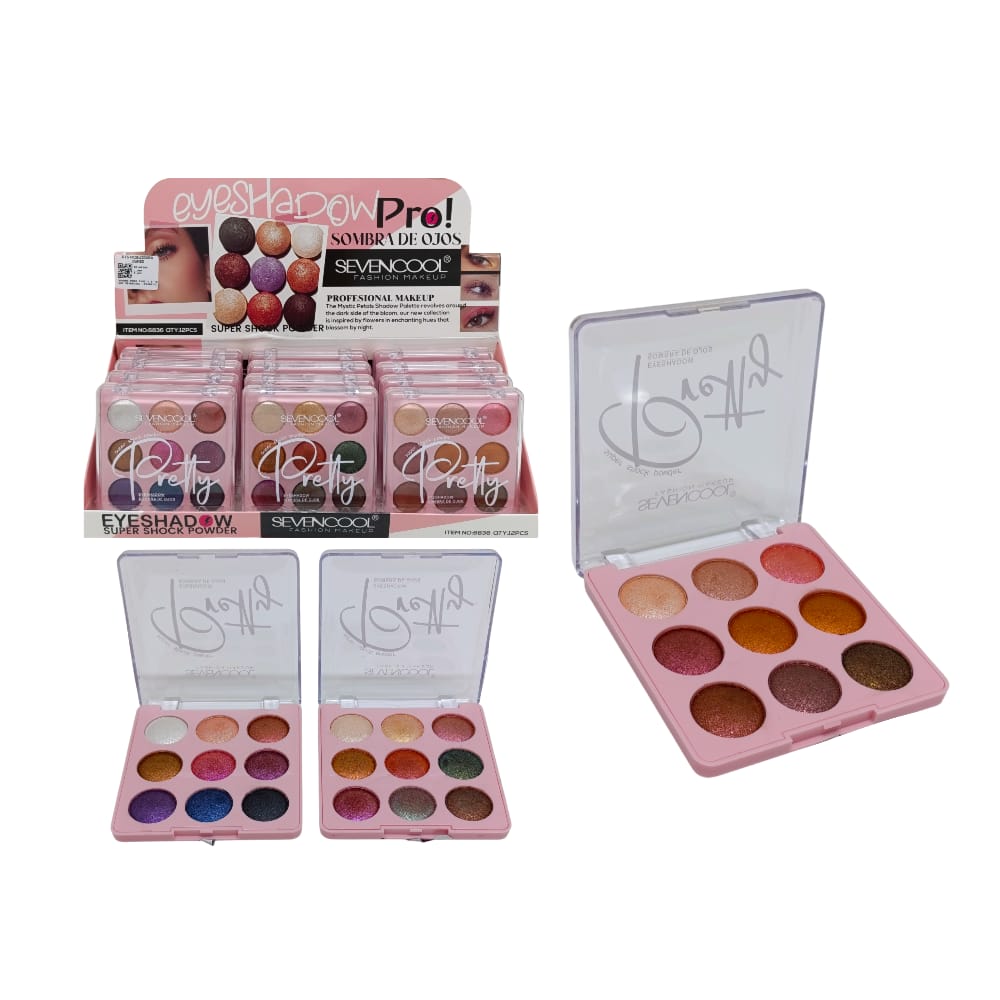 SOMBRA PARA OJOS X9 TONOS SEVENCOOL BS-6836A (CJX12)