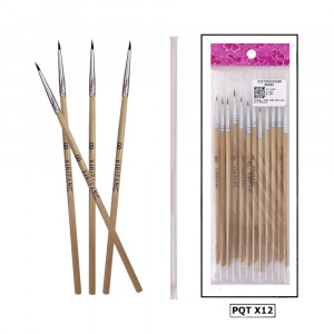 PINCEL UÑAS 00 BMR-1660-2 PQTX12