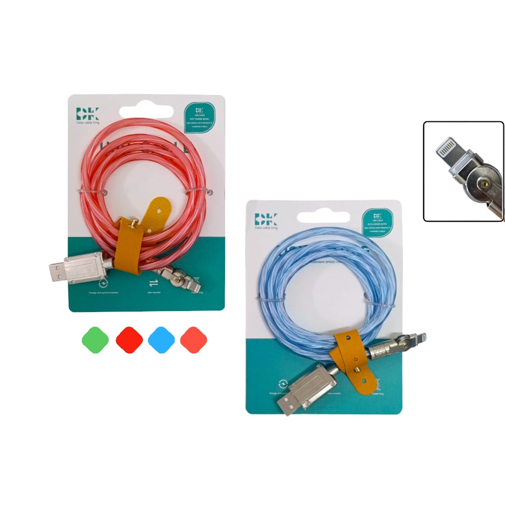 CABLE TRANSLUCIDO IPHONE DK-1945