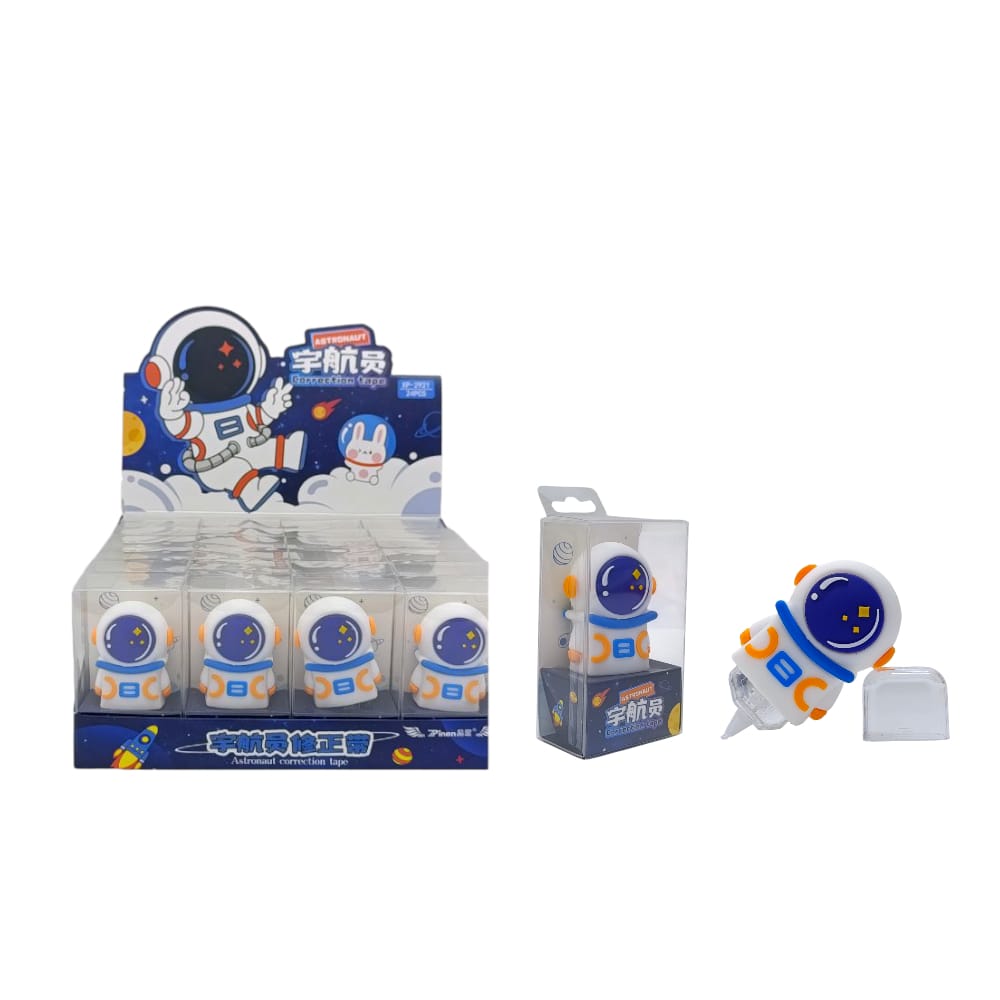 CORRECTOR CINTA FIGURA ASTRONAUTA EN BLISTER DK-2623 (CJAX24)