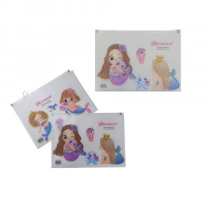 CARPETA ESTAMPADA SIRENITA DK-2661-6