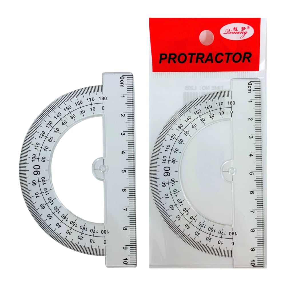 TRANSPORTADOR 180 GRADOS EN BOLSA L205