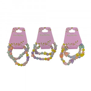 SET PULSERA NIÑA COLORES X2 YG-2014 (PQX12)