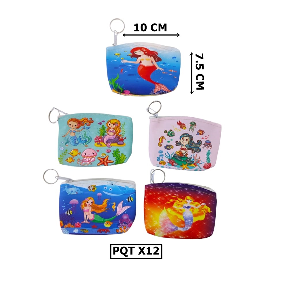 MONEDERO MD ESTAMPADO SIRENITA DK-1570-11 (PQTX12)