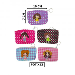 MONEDERO MD ESTAMPADO MUÑECA DK-1570-8 (PQTX12)