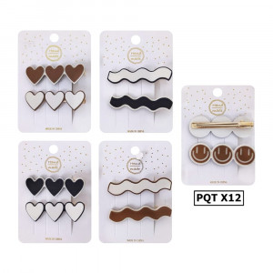 PINZA X2 ENCARTONADA FIGURAS 3018-4 (PQTX12)