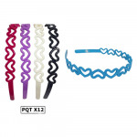 DIADEMA CORAZON COLORES DK-5030-2 (PQTX12)