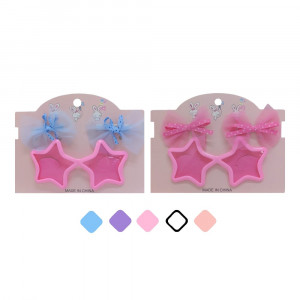 KIT INFANTIL GAFAS ESTRELLA + MOÑO HK345 (PQTX12)