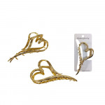 CAIMAN METALICO DORADO CORAZON HK560 (PQTX12)